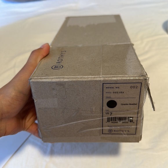 NWT Rothy’s Granite Heather The Point Flats - Picture 6 of 6